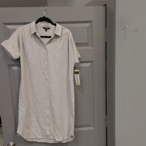 Well Worn Cream Shirt Dress